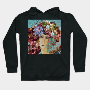 Eye, eye, it's Modigliani in a flowery hat Hoodie